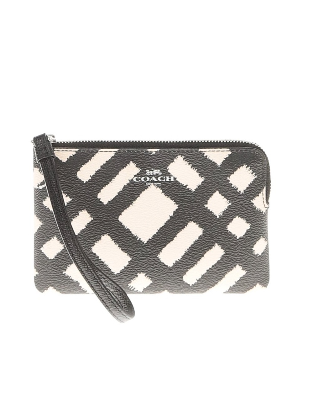 Coach Wild Plaid Wristlet NWOT
